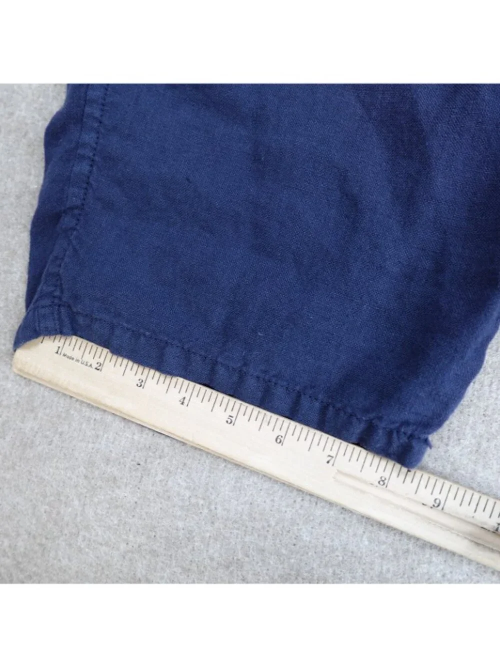 Paperbacks Mens Shorts 32 Blue 100% Linen 11